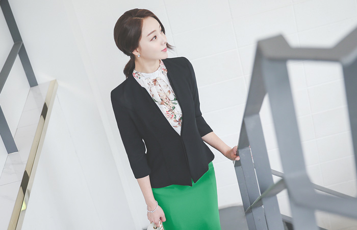 スクエアダブルカラー無しジャケット（summer）