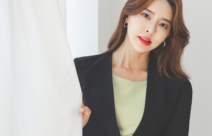 ピュア 切開 ゴールドボタン モダン ジャケット(summer)