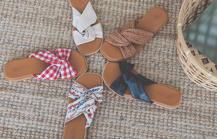 [モデル着用37次]クロス 縒り デーリー スリッパ