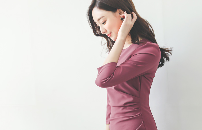 ドレープ シャーリング ワンピース(fall)