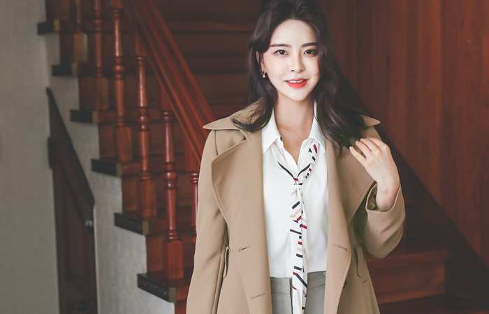 クラシックロング トレンチコート