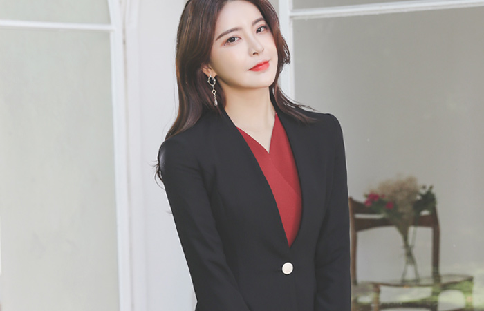 ピュア 切開 ゴールドボタン モダン ジャケットⅡ