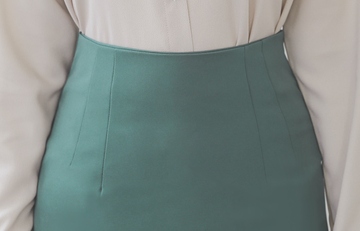  シンプル Dart-Line 弾力 スリム スカート