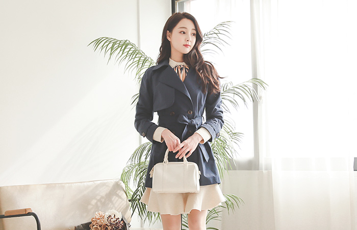 ネイチャーハーフトレンチコート