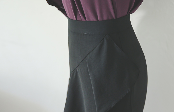 マスク二重シャーリングスカート