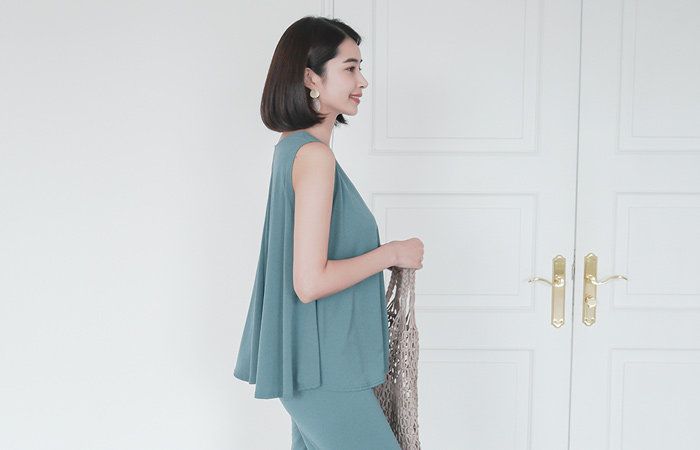 쿨져지 フレア トップ&ズボン SET