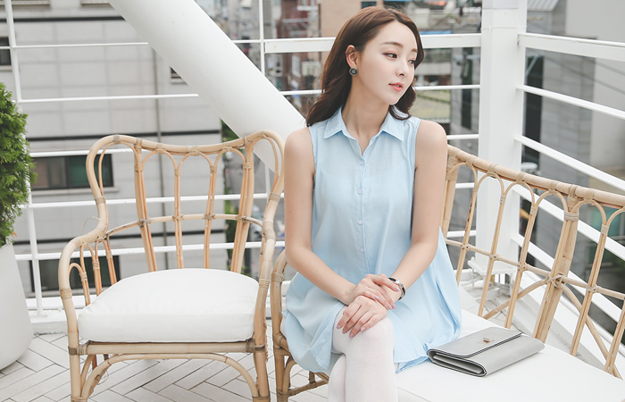 オンバルフレアロングシャツドレス