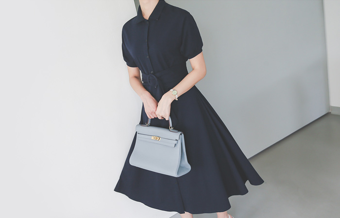 女性スポーティーピケドレス