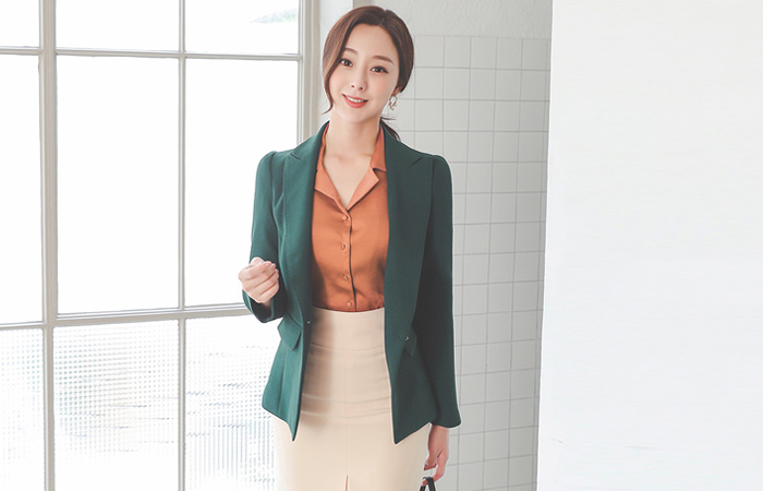 レオパードスクエアボタンステッチジャケット