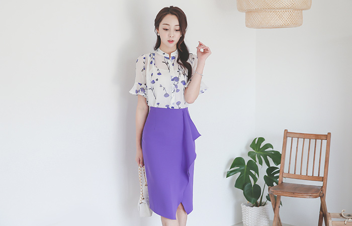 ドレッシードロップラッフルスカート