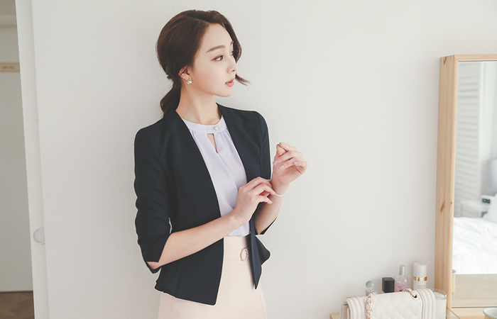 サマーダブルペプラムミニジャケット