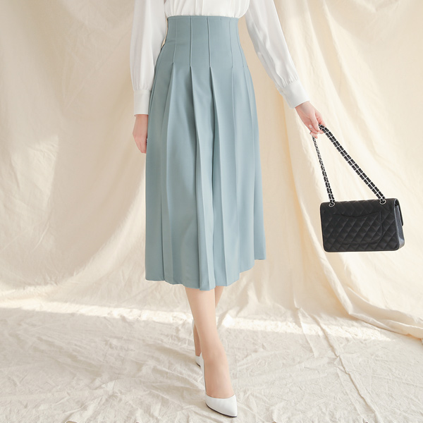 アイウェイスト 逆様 プリーツ スカート