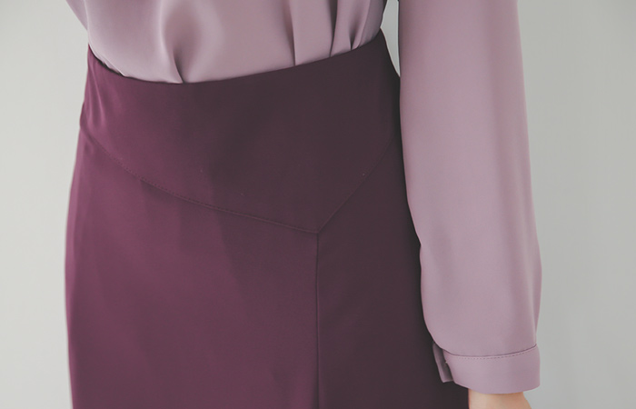 ソフィアラッフルスリットロングスカート