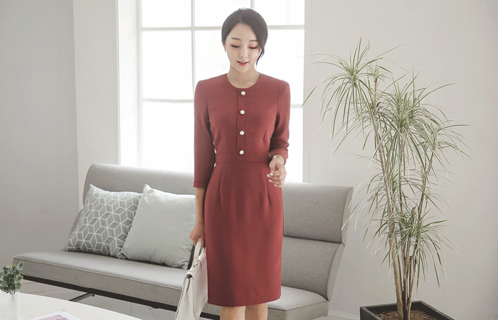 ココパールボタンドレス