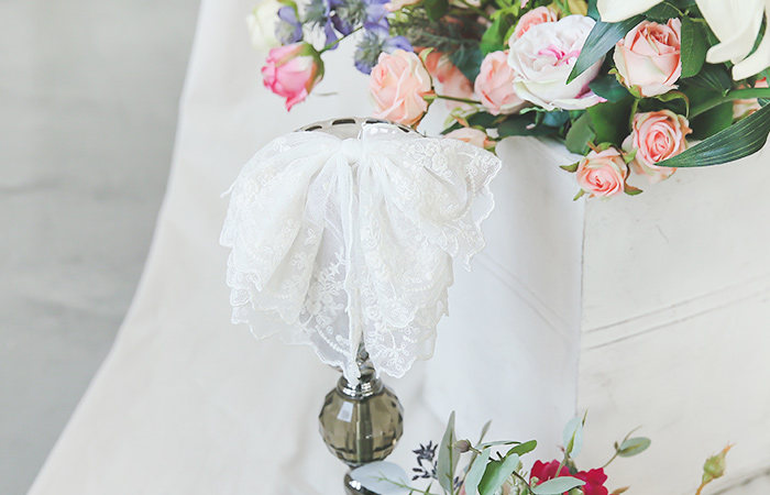 レイナビッグリボンレイスヘアピン