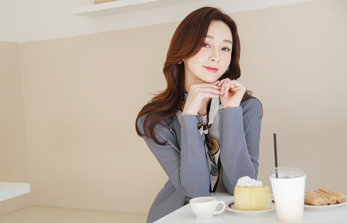 スリット コール天 オープン ロング カーディガン