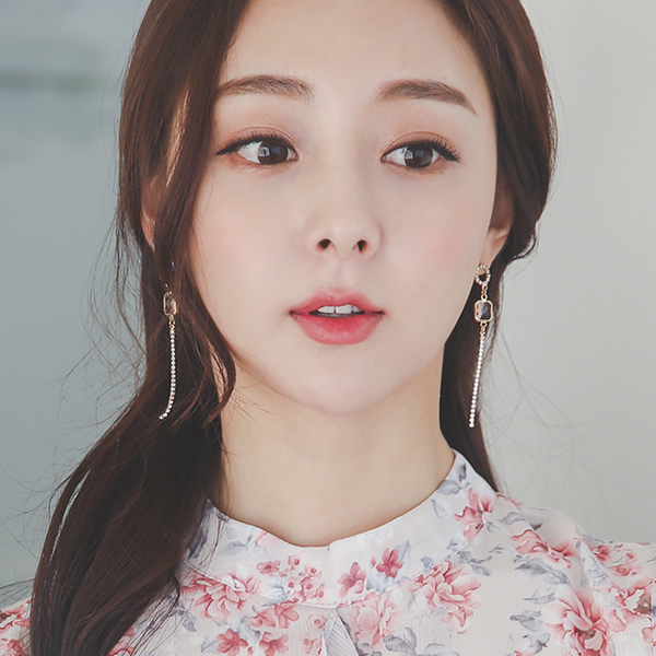 キュービックドロップロング イヤリング