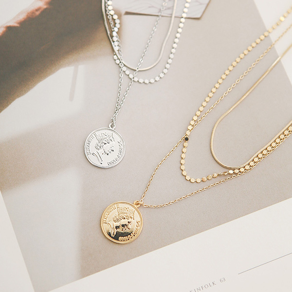 アンデイーグ コイン3setネックレス