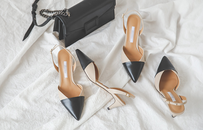 ペンシル はいしょく スリングバックヒール(5cm,7cm)