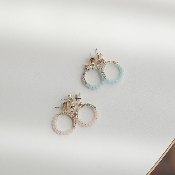 ティアラ キュービック イヤリング