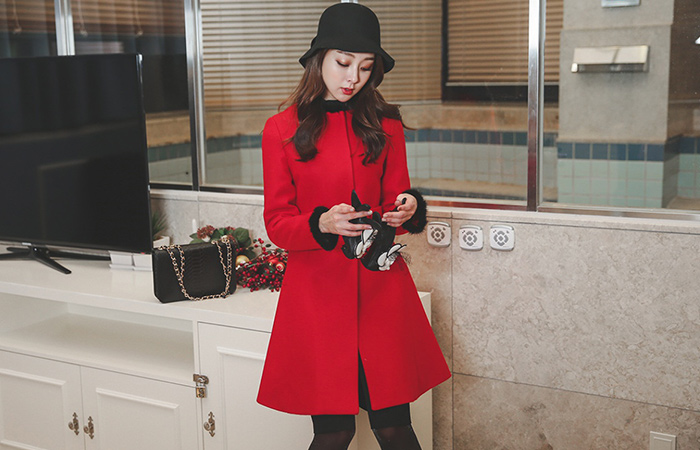 レディミンクファートリミングコート