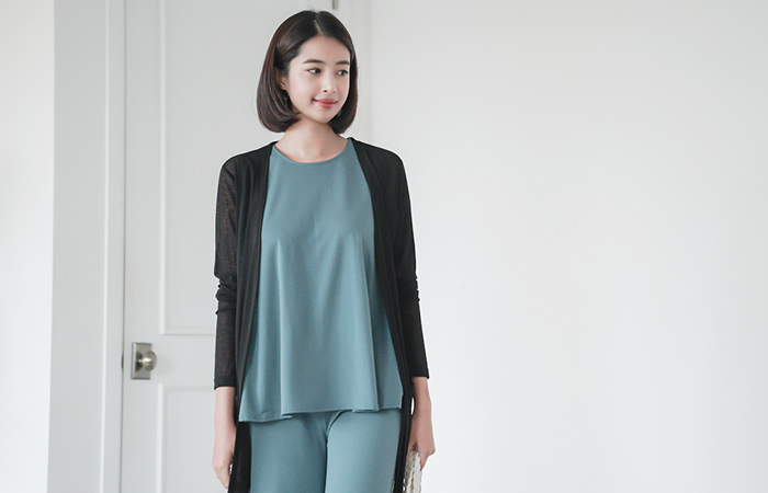 アイススラブマキシローブカーディガン