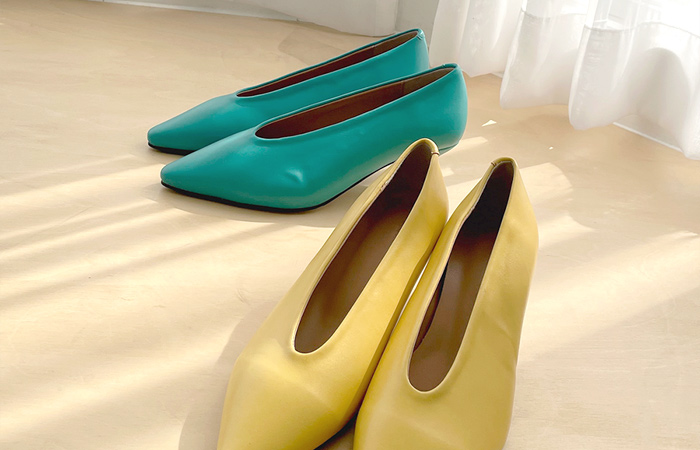 [モデル着用44次]カラフル ポイント クッション キトンヒール