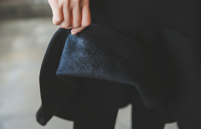 ミンクファー起毛バンディングマーメイドスカート