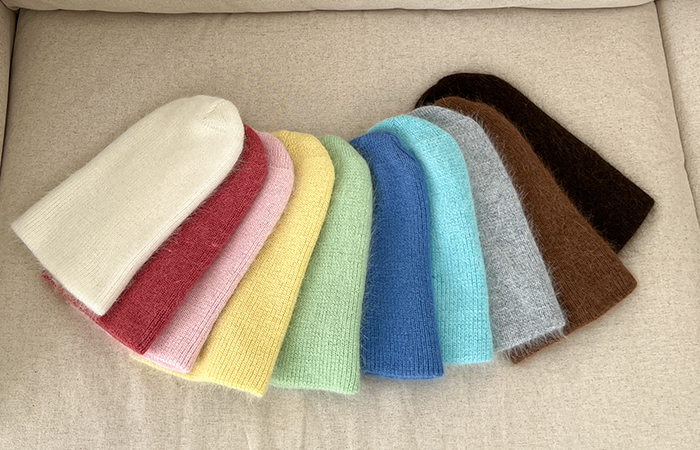 アンゴラ ふわふわ ニット Beanie