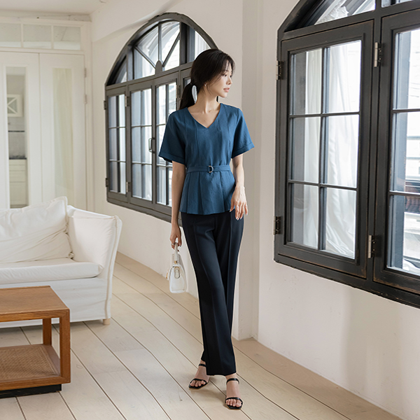 ソフト テンセル モダン ブーツカット サマー スレックス