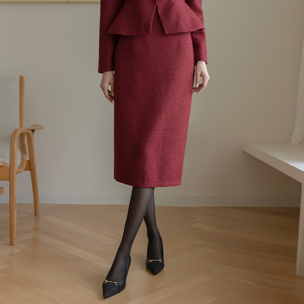 론즈 ツイード Hライン Set-up スカート