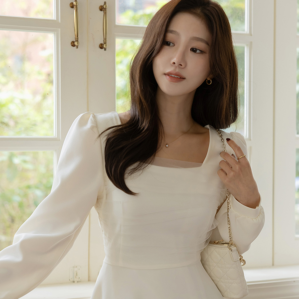 팅커벨 バックリボン Aライン ワンピース (ミニ/ロングver)