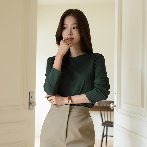 [O:neul] 乾燥期 心配 NO! やわらかい 弾力 起毛 ラウンド 愛着 ティーシャツ