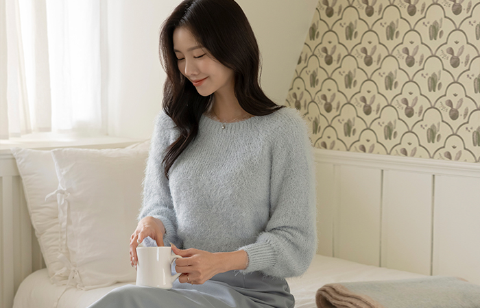엔젤라 シュガー カラー ぽかぽかした ODE ニット