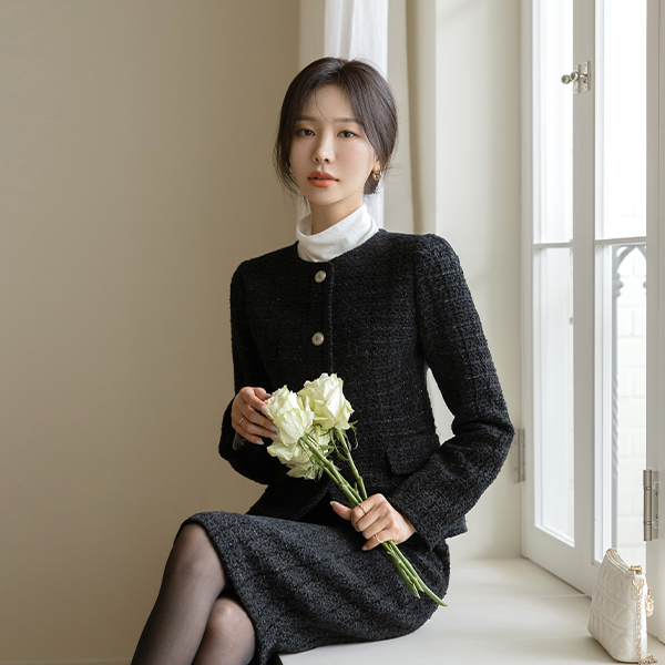 ウール ベルベット ツイード Set-up ジャケット