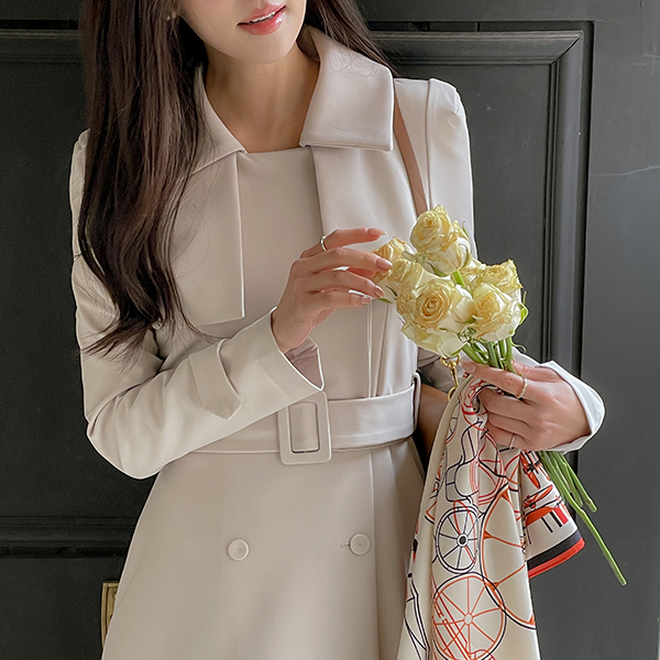 バスケット クラシック トレンチ ワンピース(+ベルト)