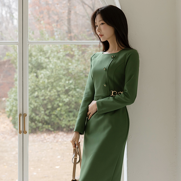 Lucia チェーン Hライン ワンピース