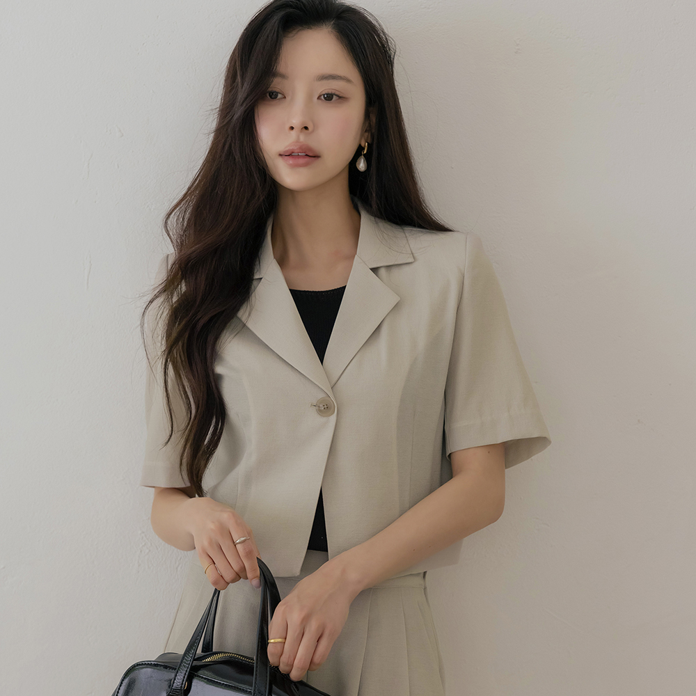 シック デーリー サマー Set-up クロップド ジャケット