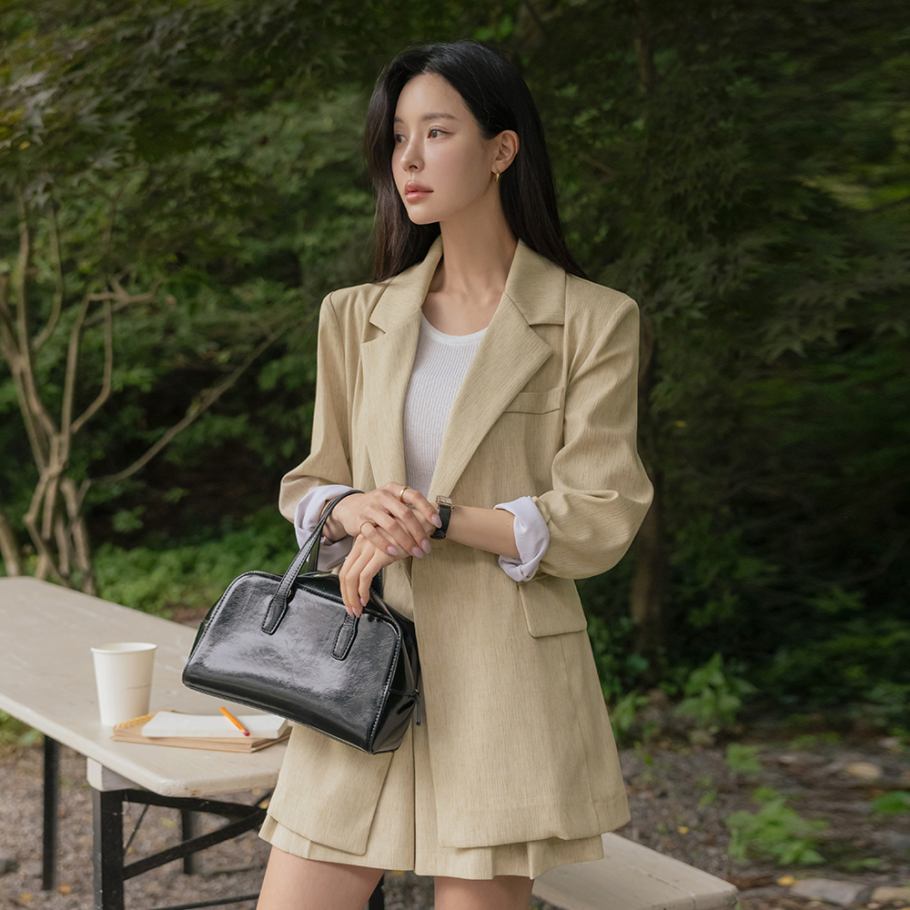 クロエ リネン ルーズフィット サマー Set-up ジャケット