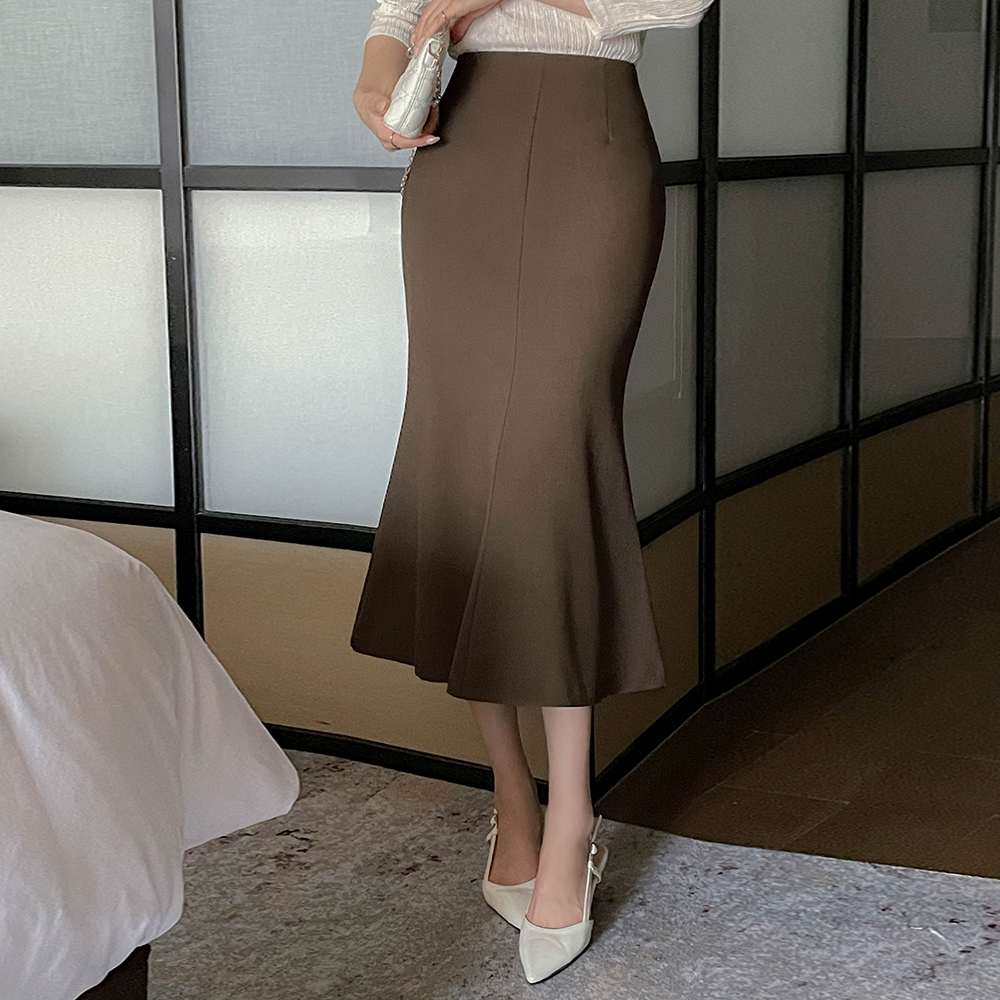 ウール マーメイド ロング スカート