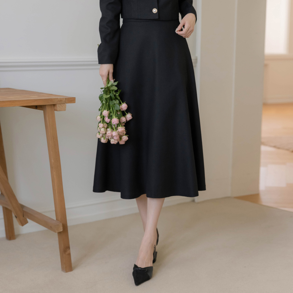 レイ ツイード Aライン Set-up スカート