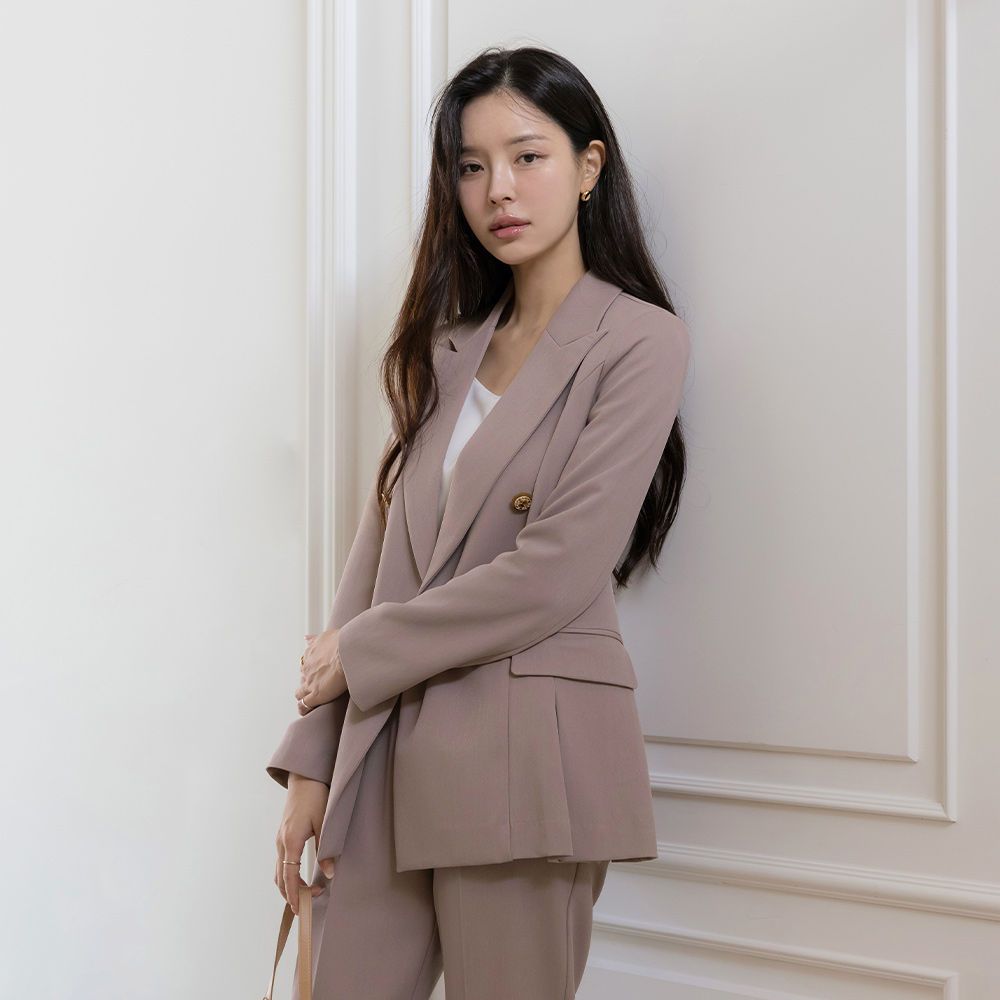 クラシック ダブル ボタン Set-up ジャケット