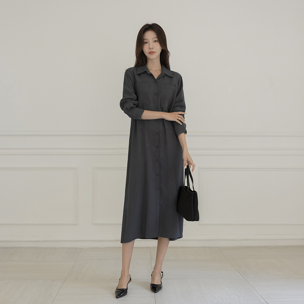 シャツ ロング ワンピース(+ベルト)