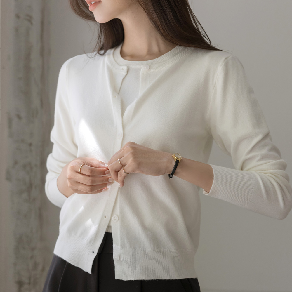 ソフト ビスコース 半そで ニット&カーディガン SET