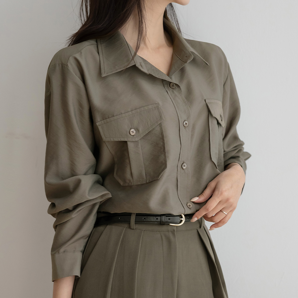 ツーポケット 스탠다드핏 シャツ