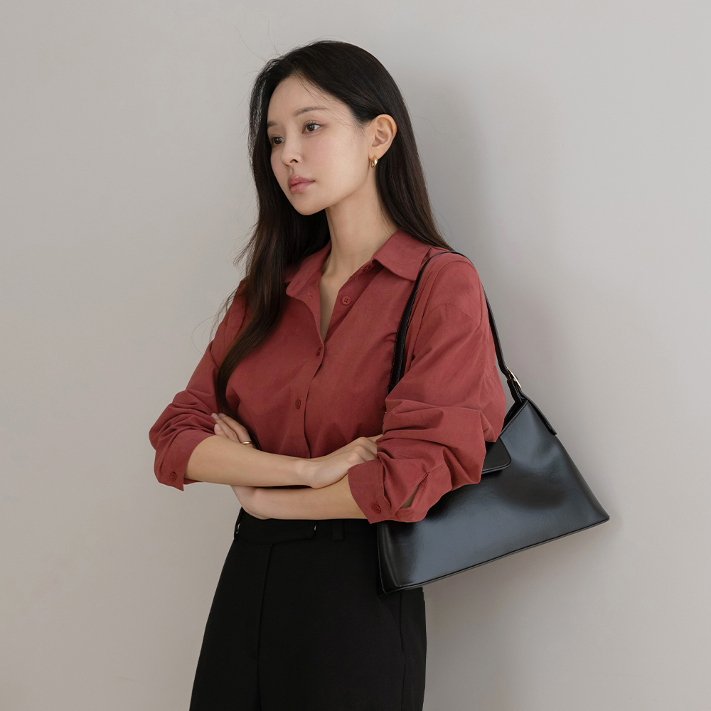 秋 シック Standard 適合 シャツ