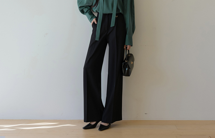 Dリング ポイント ピンタック ストレート スレックス