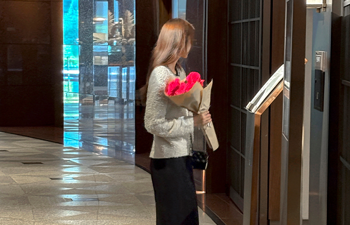 グリッター 配色 ライン タッセル カーディガン