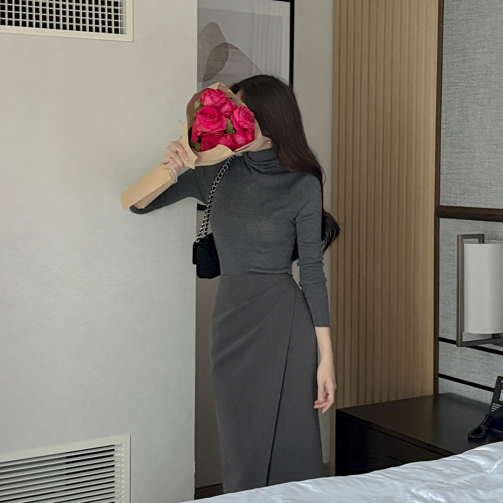 Every Day ウール タートルネック コール天 ニット