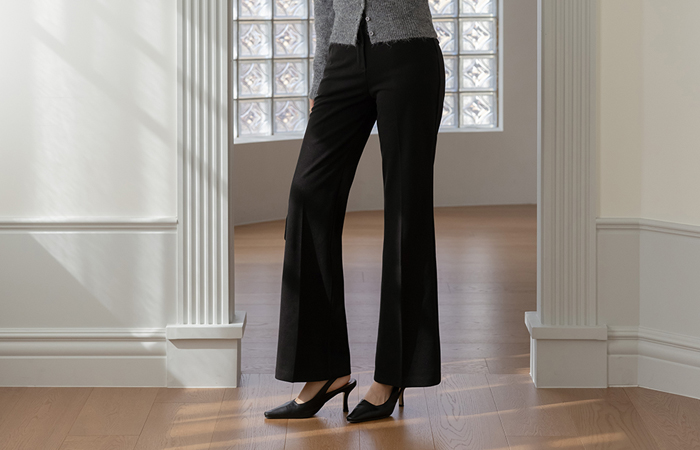 分厚い 起毛 ブーツカット スレックス